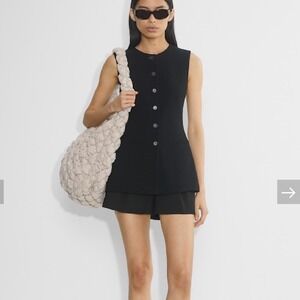 Babaton Aritzia Sculpted Shoulder Bag Beige Bubbled Popcorn Texture Bag curator